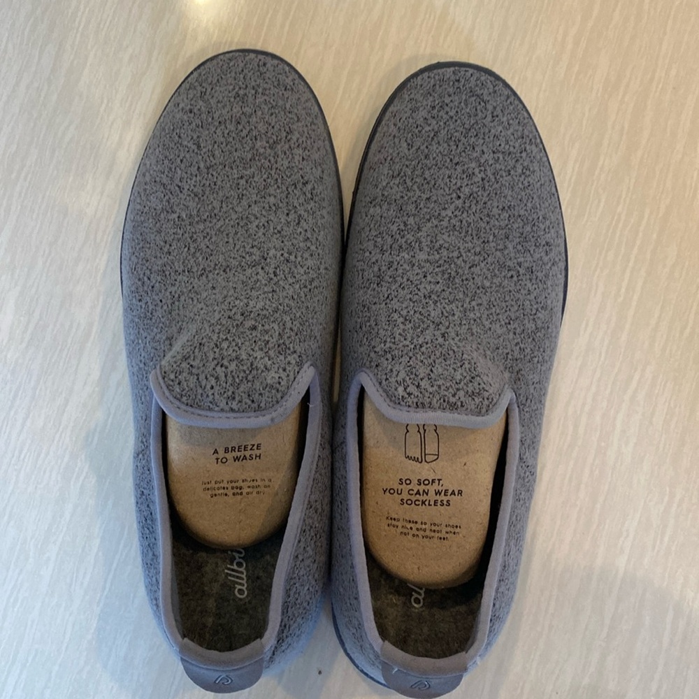 Allbirds Mens Shoes Wool Loungers Slip On Size 8 Gray Casual Comfort Flat Cozy
